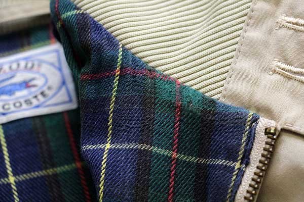 80s IZOD LACOSTE ラコステ ワンポイント G9タイプ タータンチェック