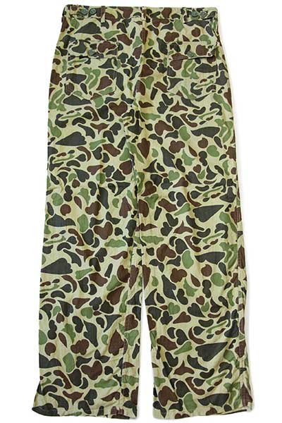 70s UNKNOWN ダックハンターカモ ベイカータイプ コットン