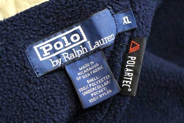 00s ポロ ラルフローレン チンスト付き ワンポイント POLARTEC