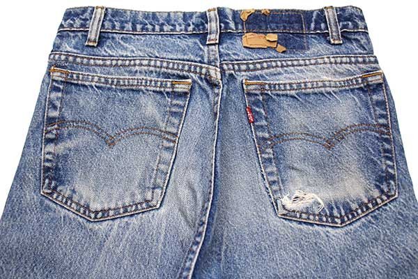 80s USA製 Levi'sリーバイス 505 ダメージ デニムパンツ ヒゲ w29