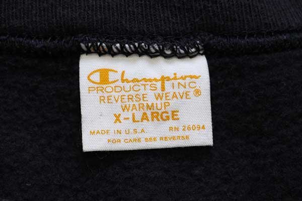 USA製 Championチャンピオン 単色タグ 復刻 無地 目無し リバース