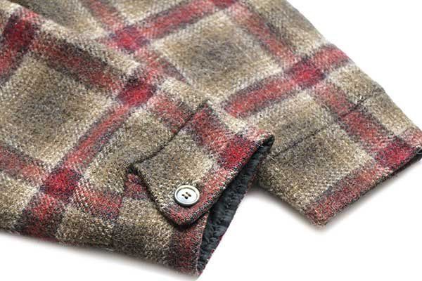 90s USA製 Woolrichウールリッチ オンブレチェック ボアライナー