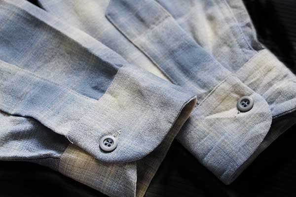 70s USA製 PENDLETONペンドルトン オンブレチェック オープンカラー