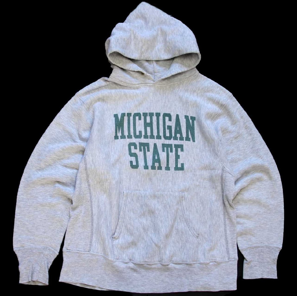 80s USA製 Championチャンピオン MICHIGAN STATE 染み込みプリント