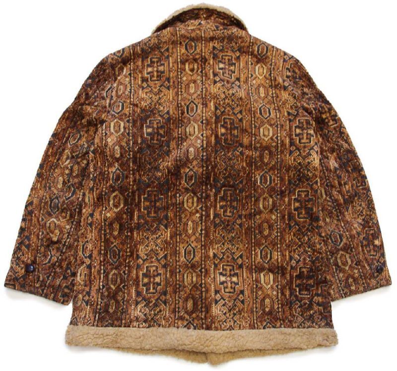 60s LAKELAND ボアライナー 総柄 ゴブラン織り コート 38 - Sixpacjoe