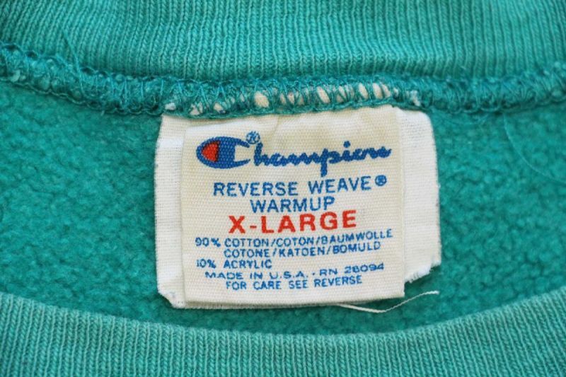 80s USA製 Championチャンピオン ワンポイント リバースウィーブ