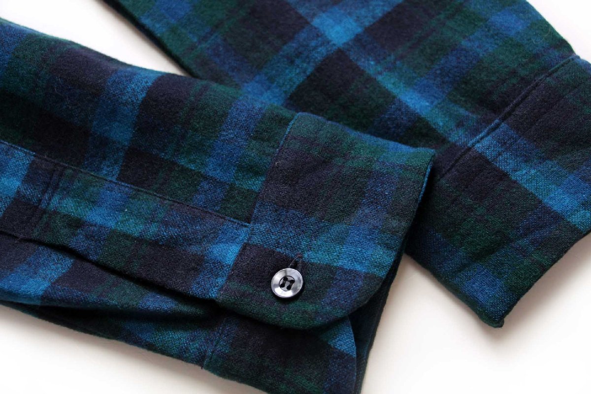 60s PENDLETONペンドルトン オンブレチェック オープンカラー ウール