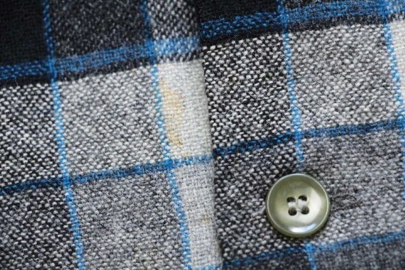 50s PENDLETONペンドルトン チェック オープンカラー ウールシャツ XL