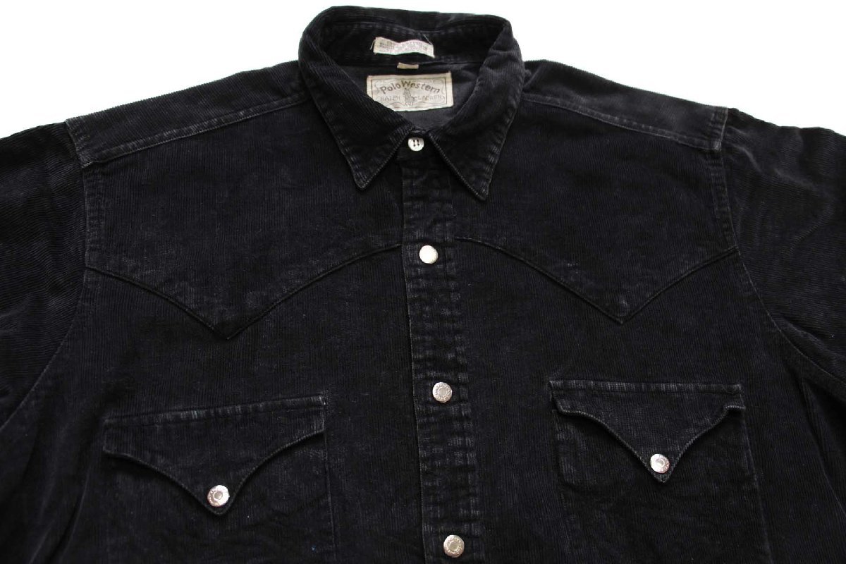70s Polo Western RALPH LAURENラルフローレン コットン コーデュロイ