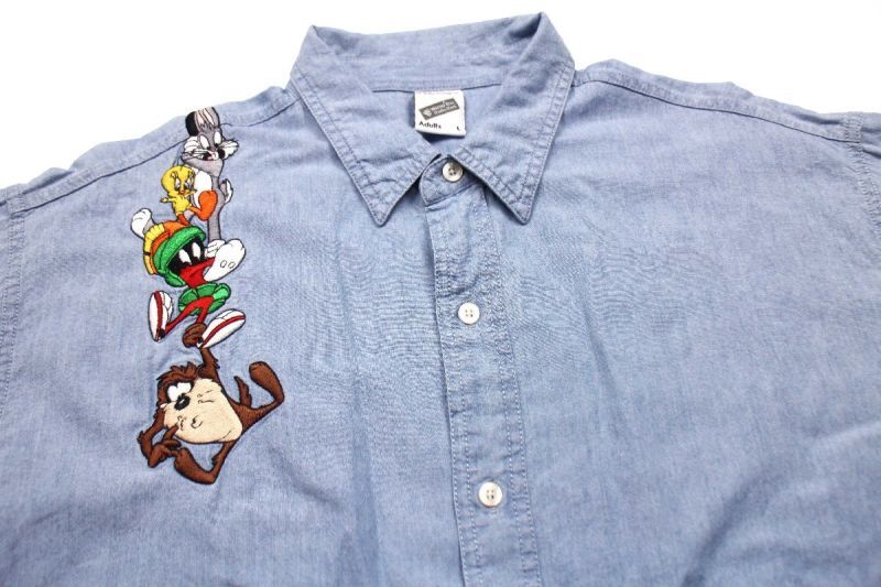 90s WARNER BROS LOONEY TUNES バッグスバニー トゥイーティー 刺繍