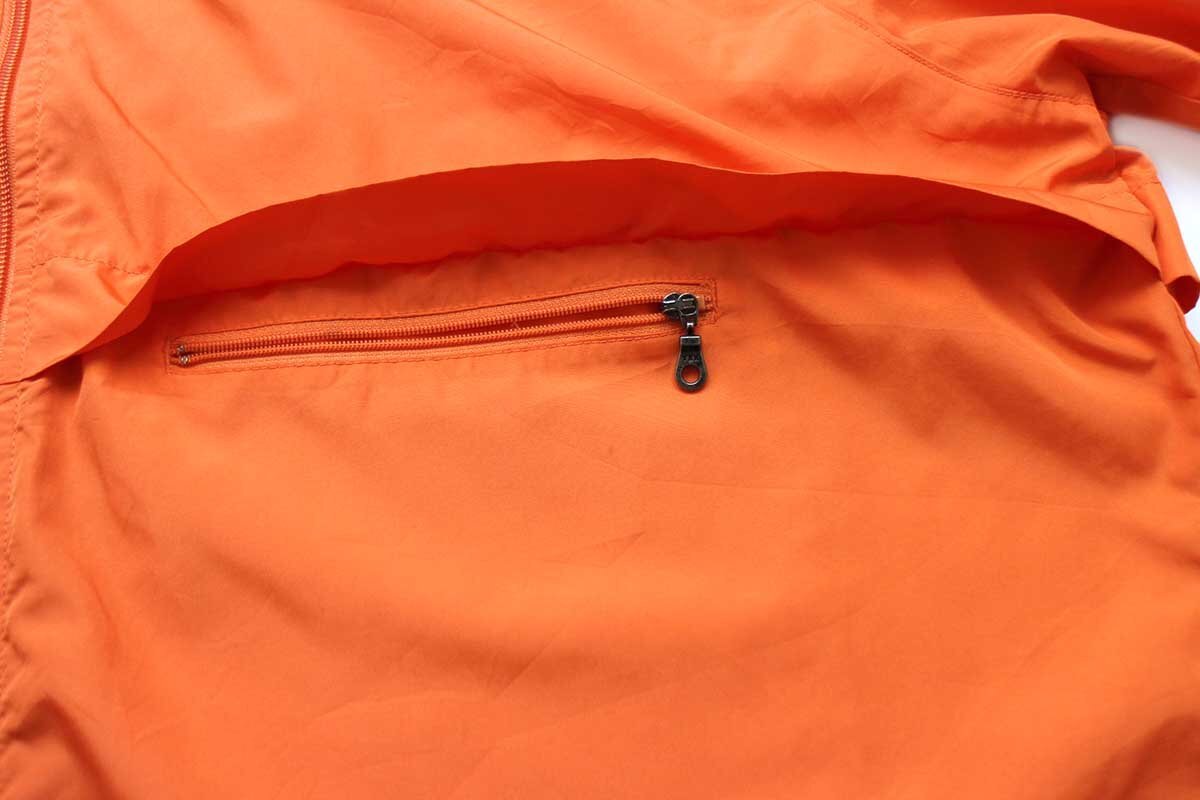 EddieBauerエディーバウアー ロゴ刺繍 ナイロンジャケット オレンジ XL
