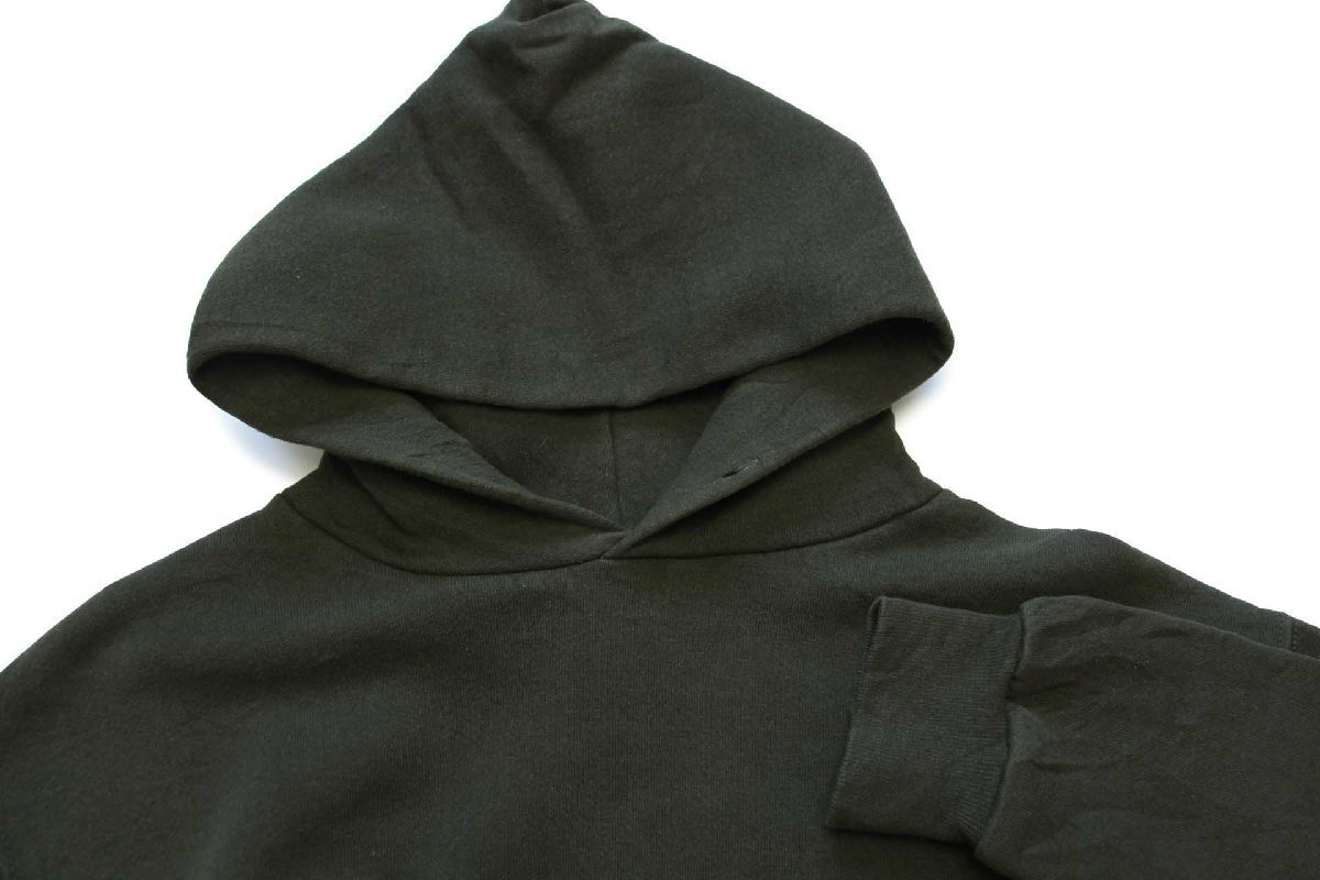 90s メキシコ製 RUSSELLラッセル 無地 スウェットパーカー 深緑 M