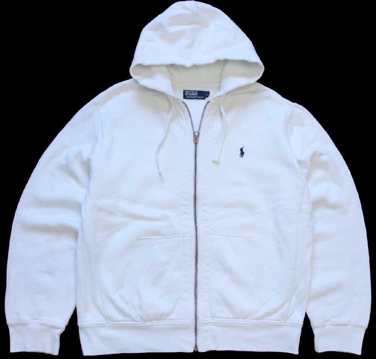 00s ポロ ラルフローレン ワンポイント 裏サーマル スウェット ジップ