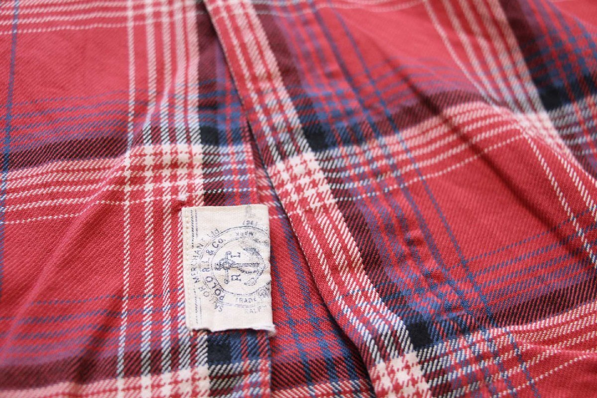 ポロ ラルフローレン 長袖シャツ ライトネルシャツ XXL ガチャポケ