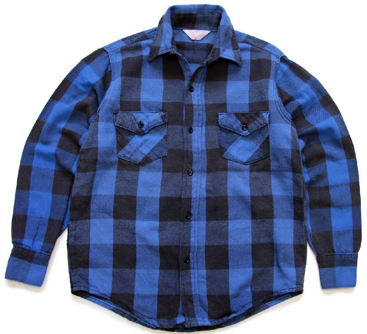 80s USA製 FROSTPROOF バッファローチェック コットン フランネル