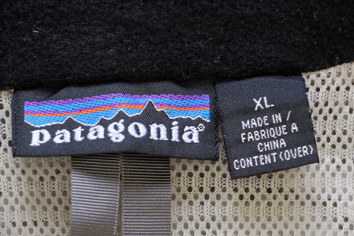 00s patagoniaパタゴニア Flux Jacket ツートン 切り替え ロゴ刺繍