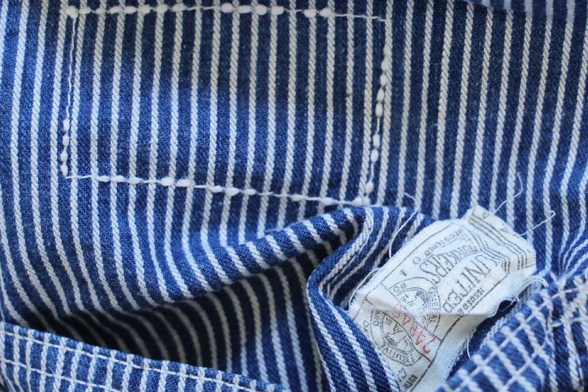 60s USA製 Leeリー ヒッコリー ストライプ オーバーオール w41