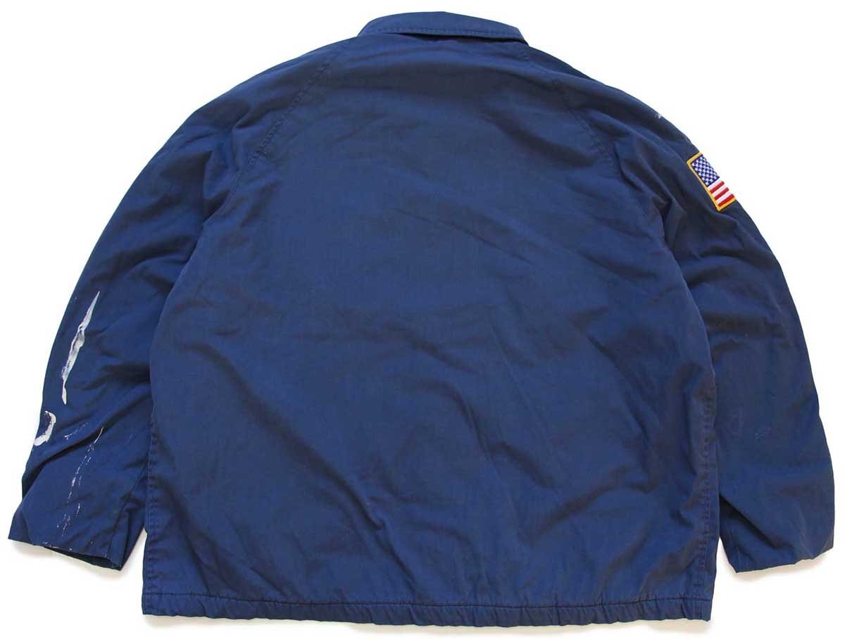 80s 米軍 U.S.NAVY USS FOXパッチ付き ペンキ飛び サブマリン