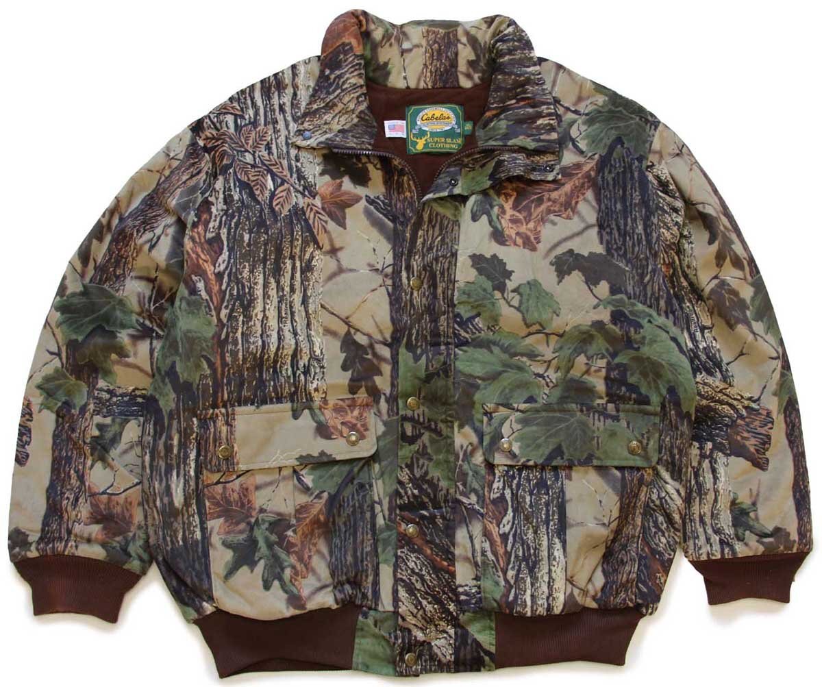 90s USA製 Cabela'sカベラス リアルツリーカモ Thinsulate中綿入り