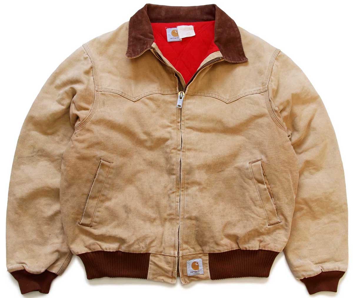 80s USA製 carharttカーハート キルティングライナー ダック地