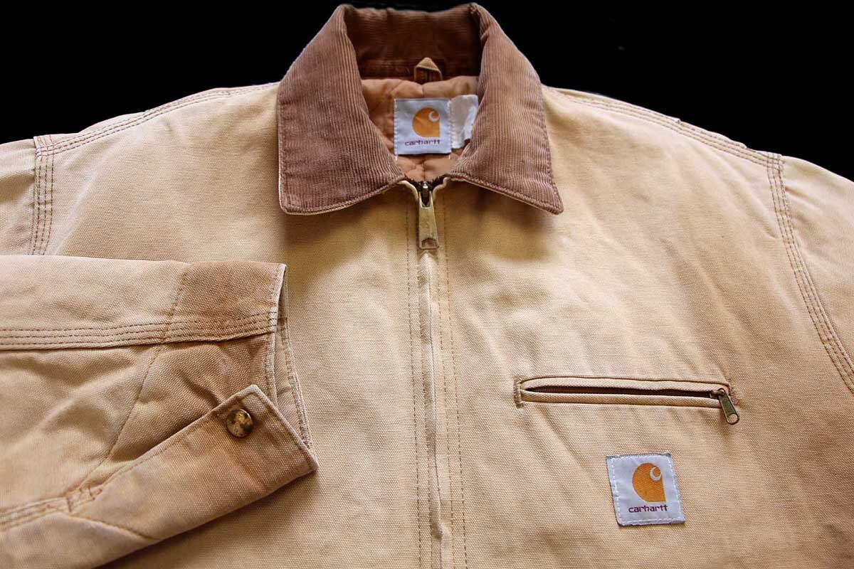 80s USA製 carharttカーハート キルティングライナー ダック地