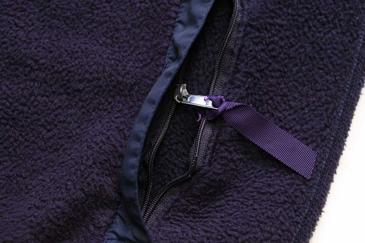 90s USA製 patagoniaパタゴニア フリースジャケット ナス紺 M
