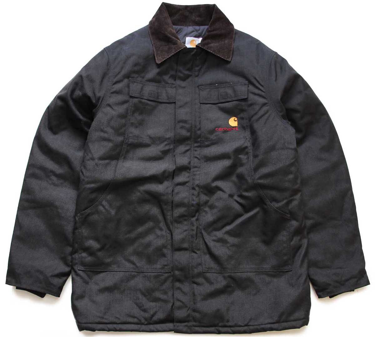 90s USA製 carharttカーハート ロゴ刺繍 キルティングライナー