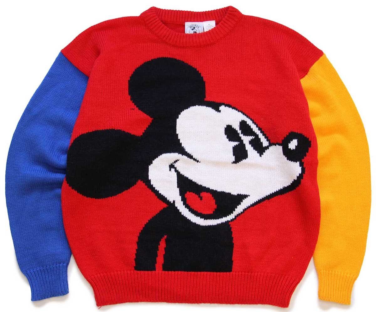 90s Disneyディズニー ミッキー マウス マルチカラー 切り替え
