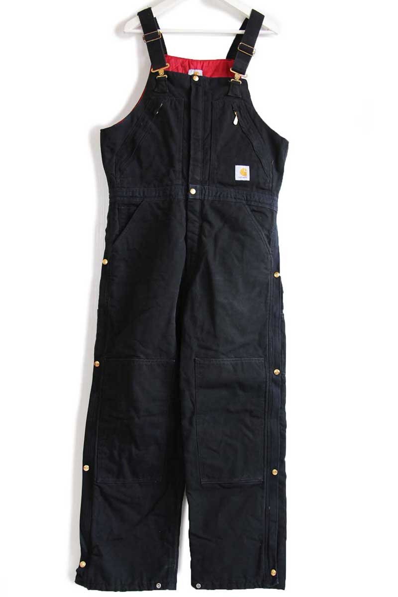 00s USA製 carharttカーハート Zip-To-Waist Biberall キルティング