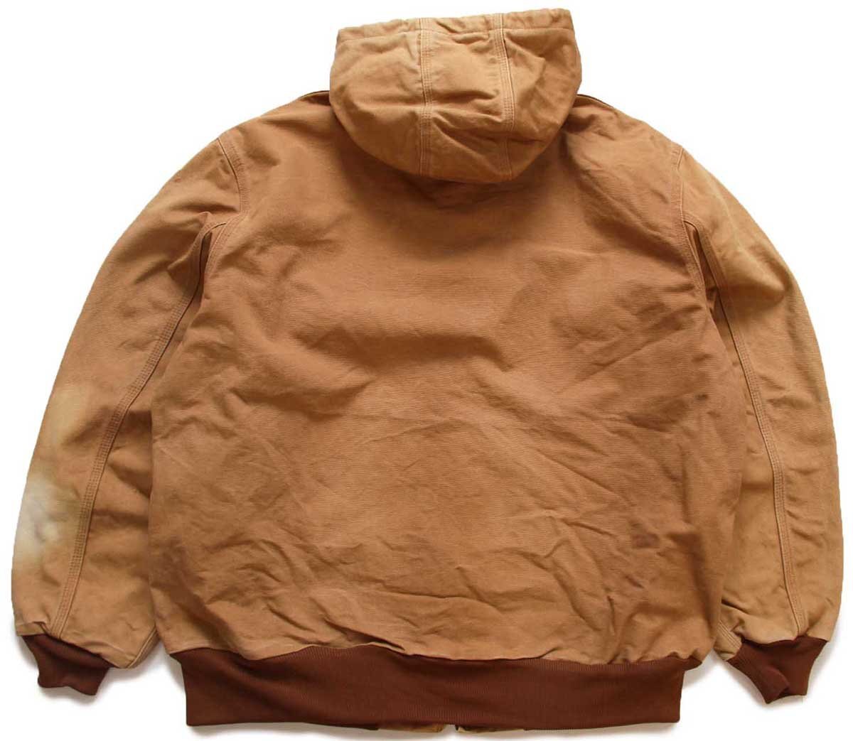 00s USA製 carharttカーハート Westec 刺繍 裏サーマル ダック地