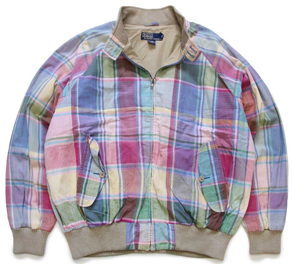 90s ポロ ラルフローレン G9タイプ マドラスチェック コットン