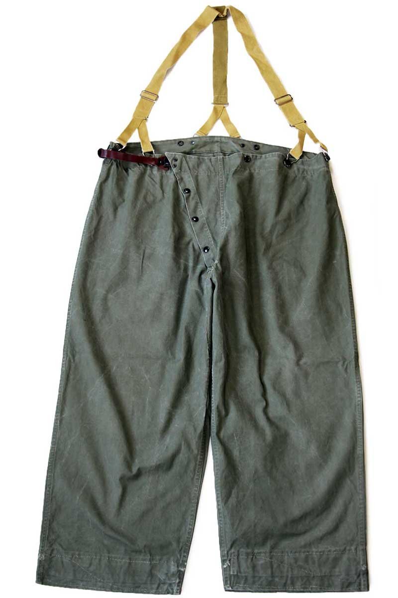 50s 米軍 U.S.ARMY ファイヤーマン オーバーパンツ サスペンダー付き