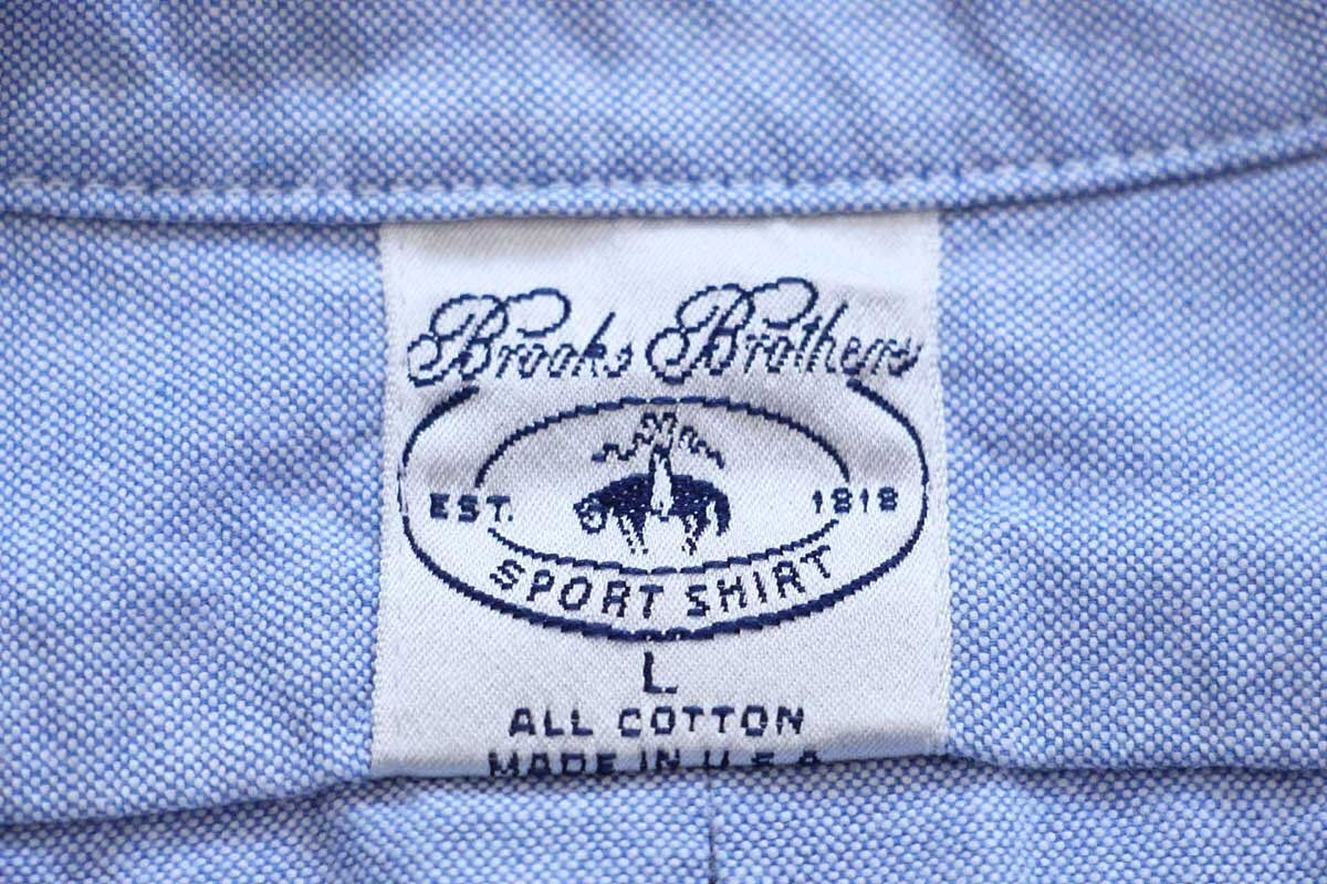 90s USA製 Brooks Brothersブルックスブラザーズ SPORT SHIRT ワン
