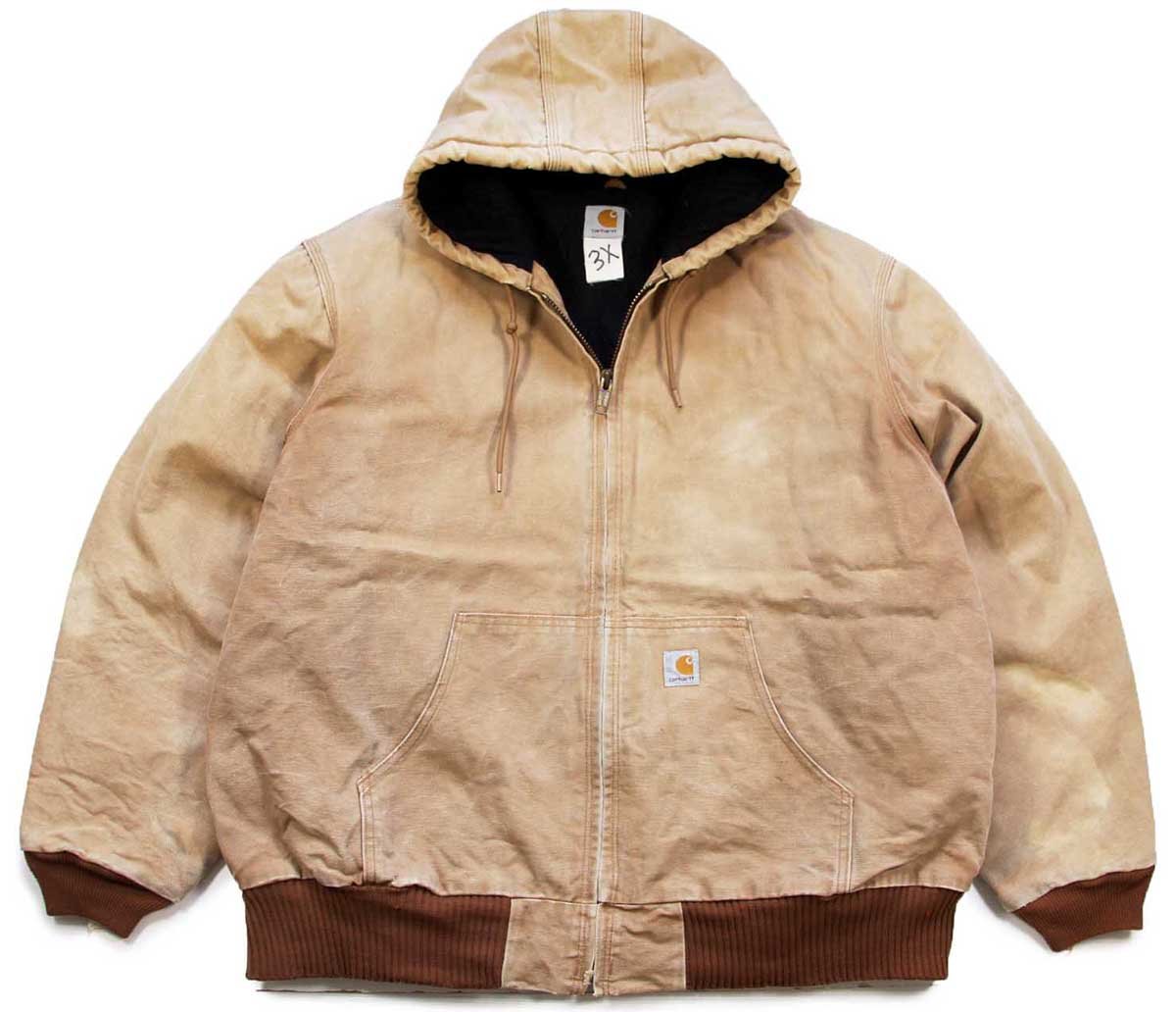 90s USA製 carharttカーハート キルティングライナー ダック地