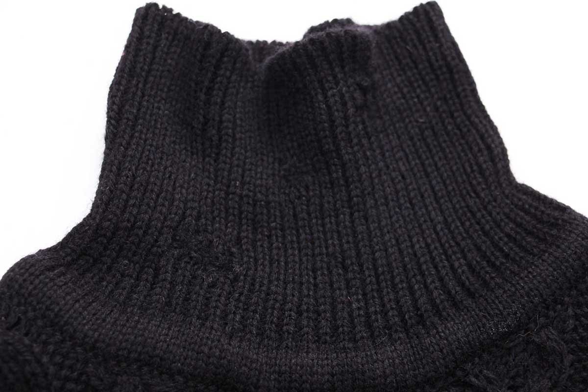 アイルランド製 Carraig Donn タートルネック ケーブル編み ウール