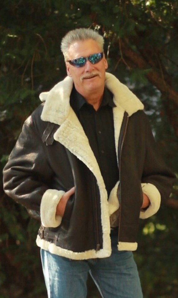 Men's WWII B3 Aviator Shearling Sheepskin Bomber Jacket / Coat
