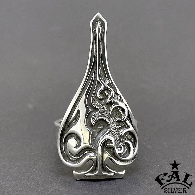 エフエーエル F.A.L FAL シルバー リング Destiny arrow スペード