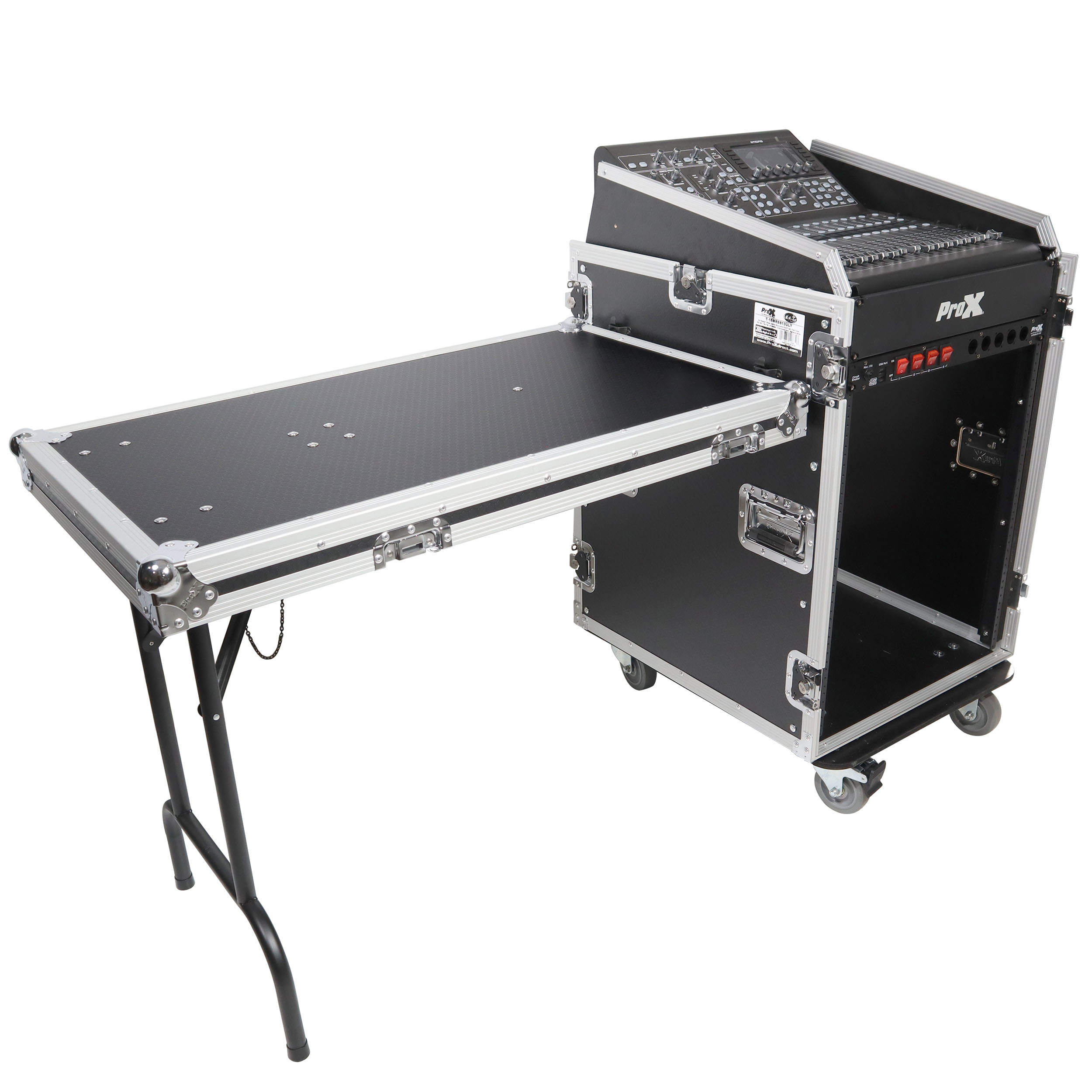 Universal 19 Rack-mount Mixer W-13U Top and 16U Front W-2 Side