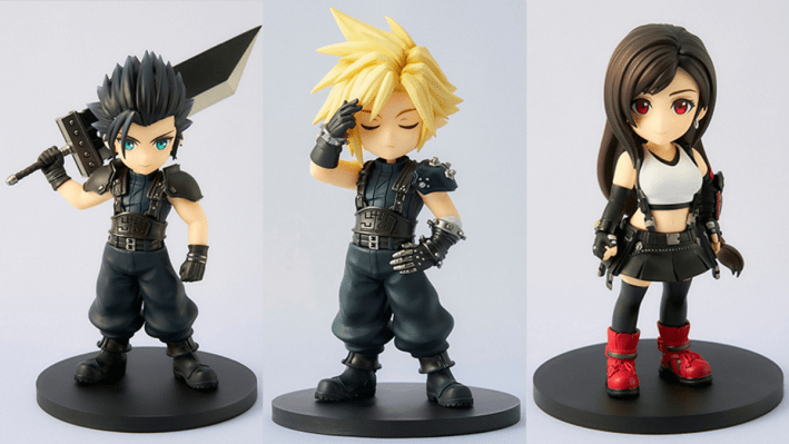 Final Fantasy VII Rebirth Zack, Tifa, Cloud Chibi Figures Appear