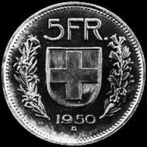 1975 Swiss 5 Francs (William Tell) - Silver Age Coins