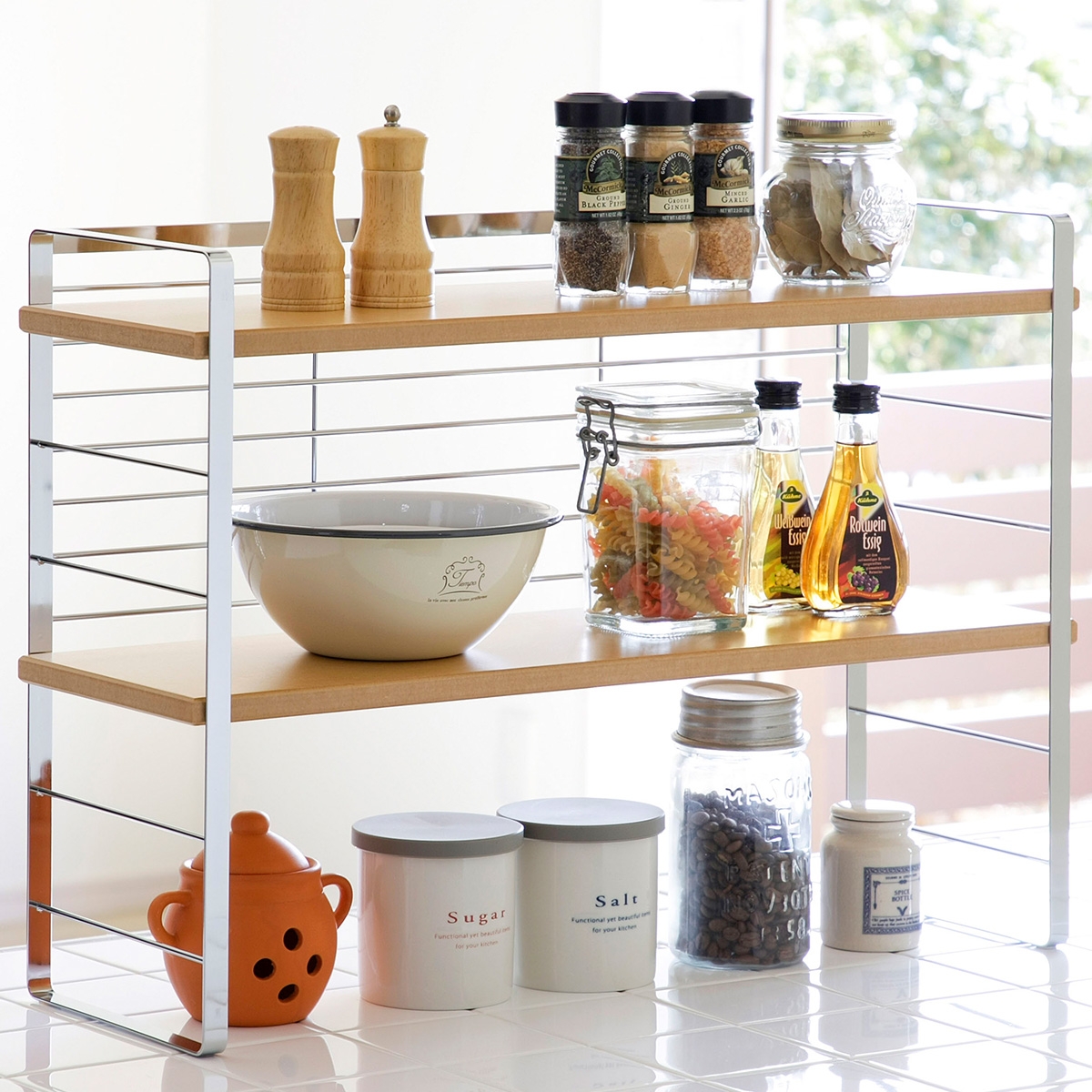 オールステンレス頑丈出窓ラック幅60 | 下村企販株式会社