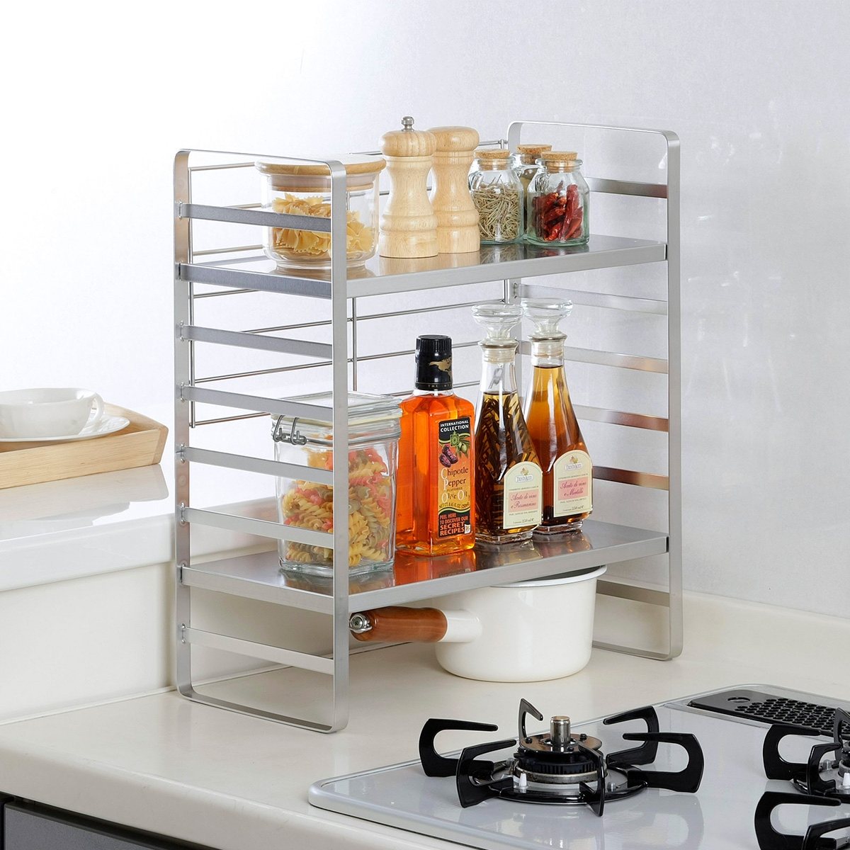 オールステンレス頑丈出窓ラック幅60 | 下村企販株式会社