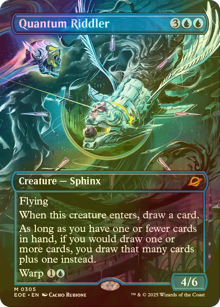 MTG 英語版 量子の謎かけ屋 英)量子の謎かけ屋 / Quantum Riddler【EOE