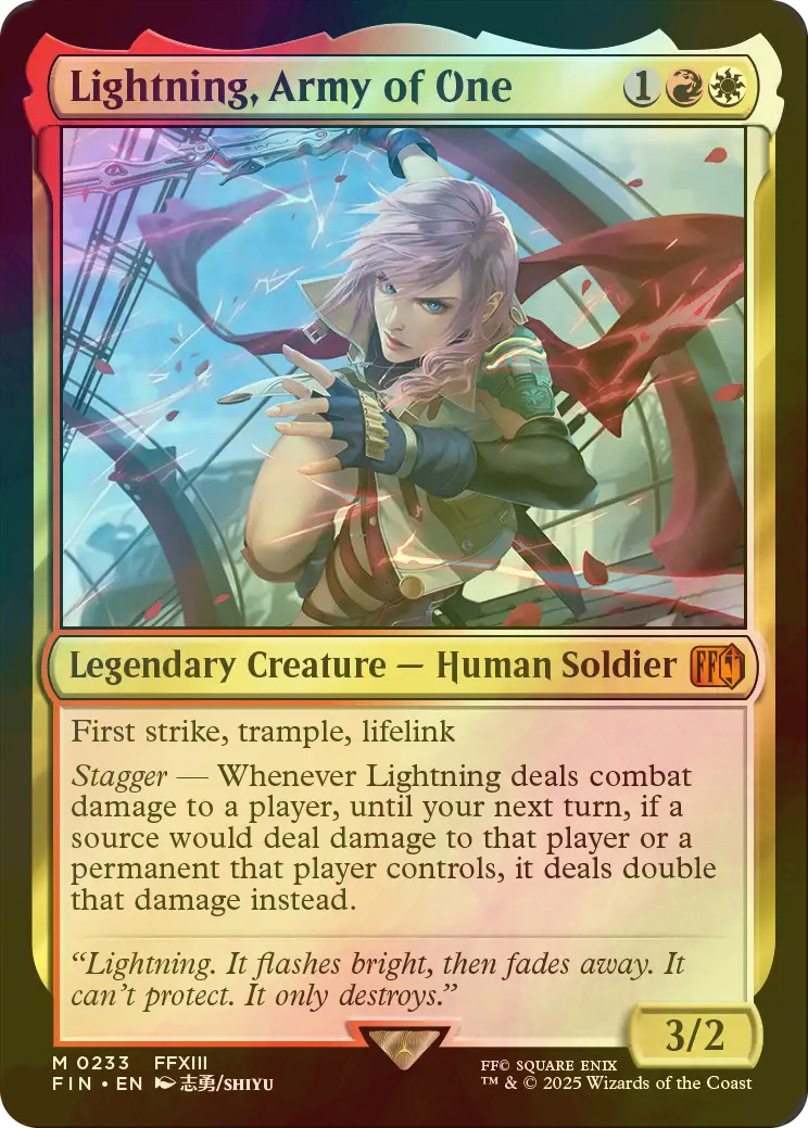バンドル限定拡張foil ライトニング/Lightning, Army of