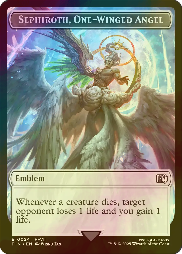 マジック大戦祭 ステンレストークン 片翼の天使、セフィロス MTG FF 片