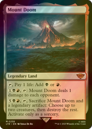 FOIL] 滅びの山/Mount Doom (海外産ブースター版) 【英語版】 [LTR