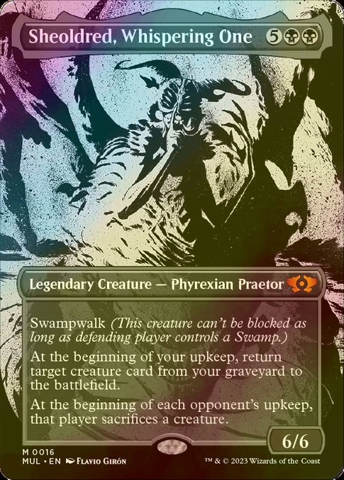 囁く者、シェオルドレッド⁄Sheoldred, Whispering One 英語版 [NPH MTG