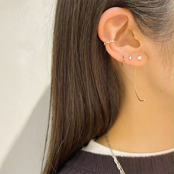 CLICK HOOP PIERCED EARRING(SS)(6ZP5005)｜SJX公式ONLINE STORE