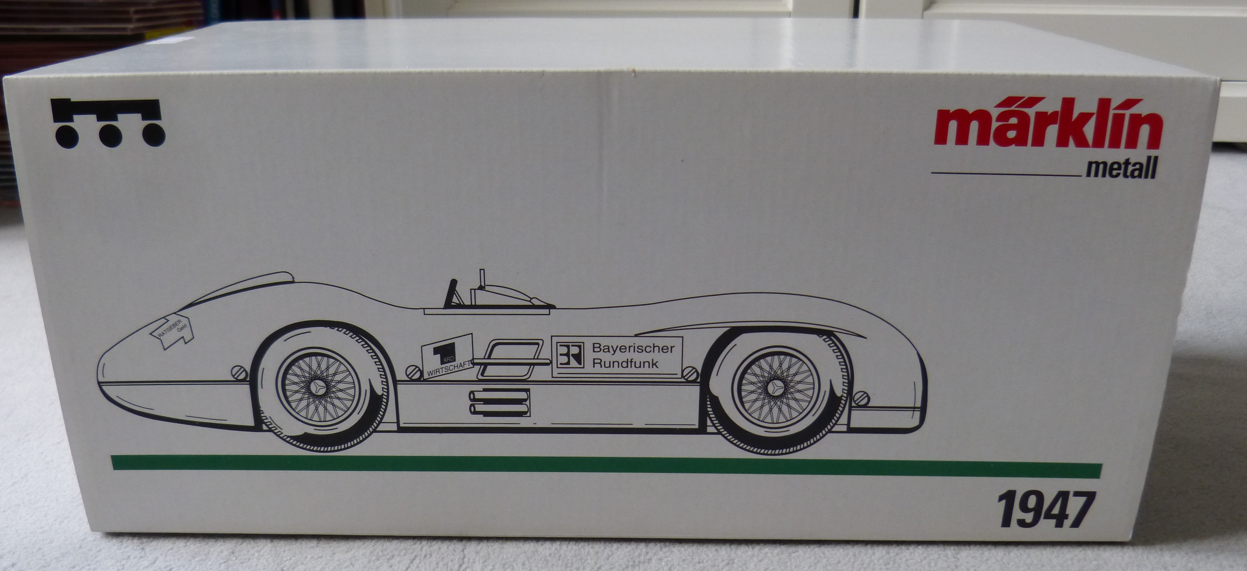 sjk-handel.de - Märklin Modell 1947 Mercedes Rennwagen Uhrwerkantrieb