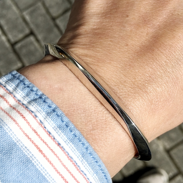 シングルボーンブレスレット | ターコイズ・メンズシルバー